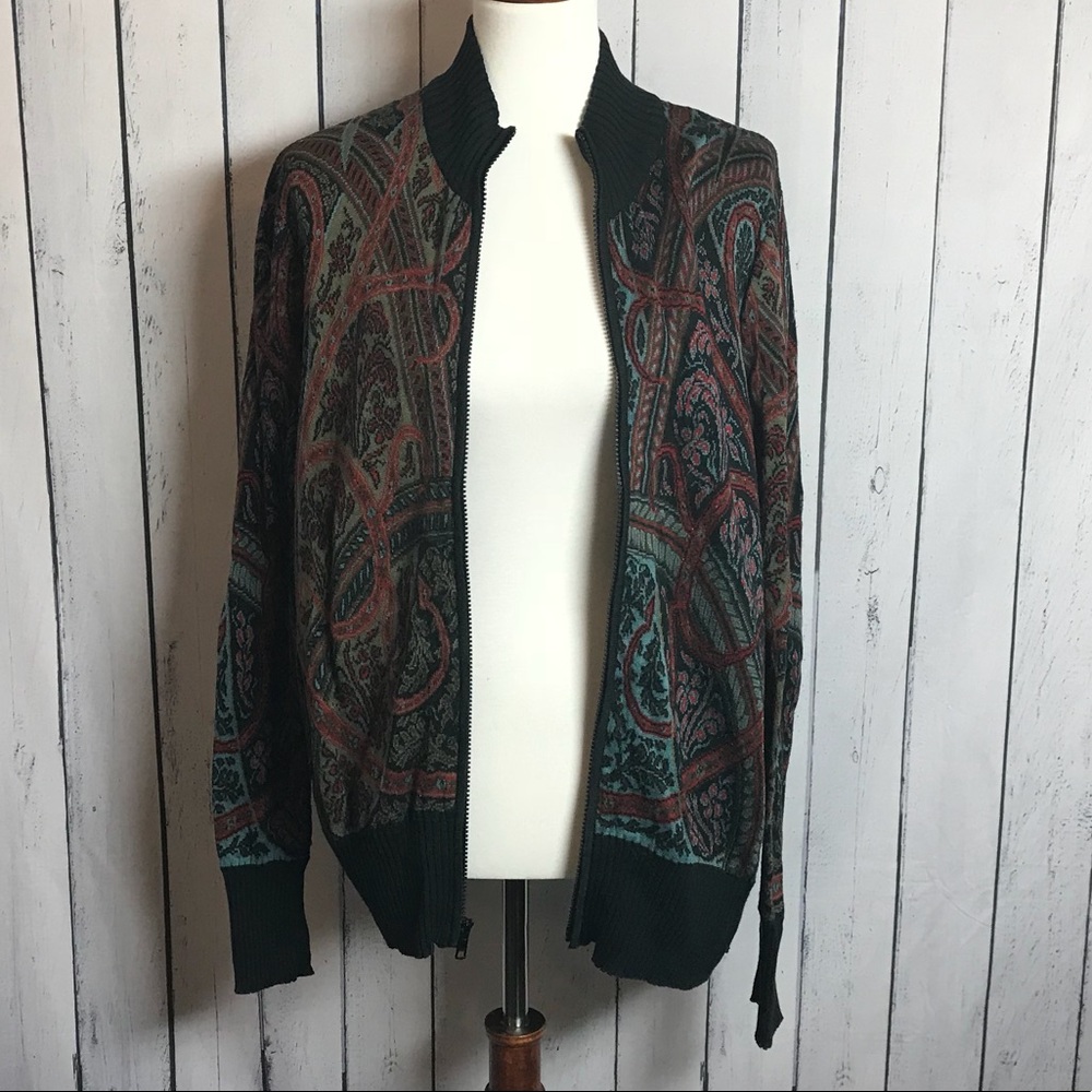 Beautiful Peruvian Knit Bomber Jacket